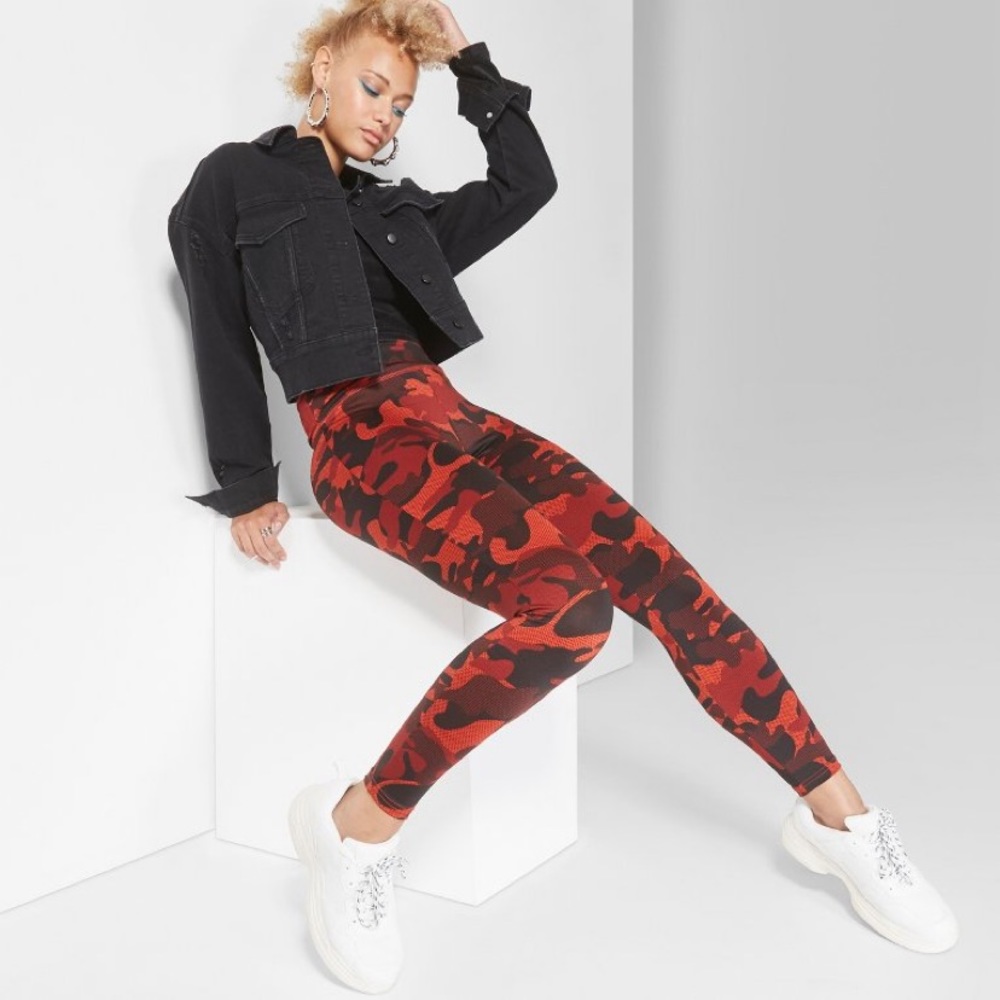 High waisted leggings camo print